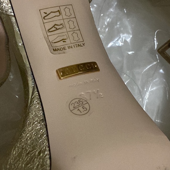 gucci marmont gold platform heels - Picture 6 of 7